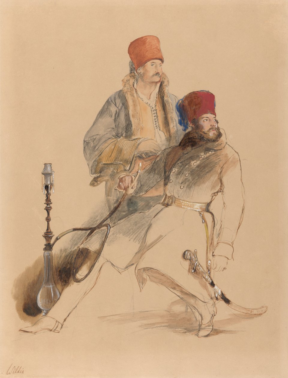 Kapitän Leigh und sein Dragoman von Sir David Wilkie