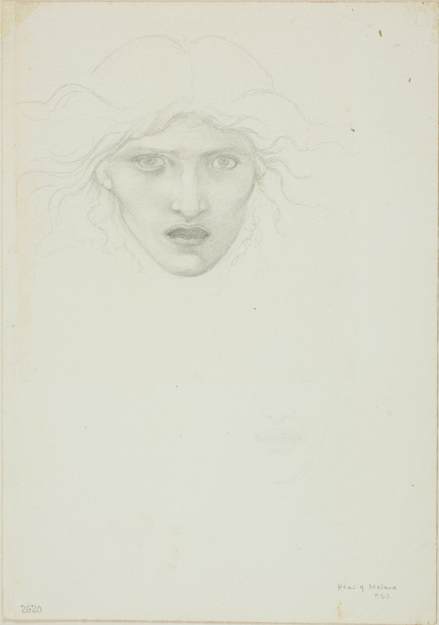 Studie für Rondanini Medusa von Sir Edward Burne Jones