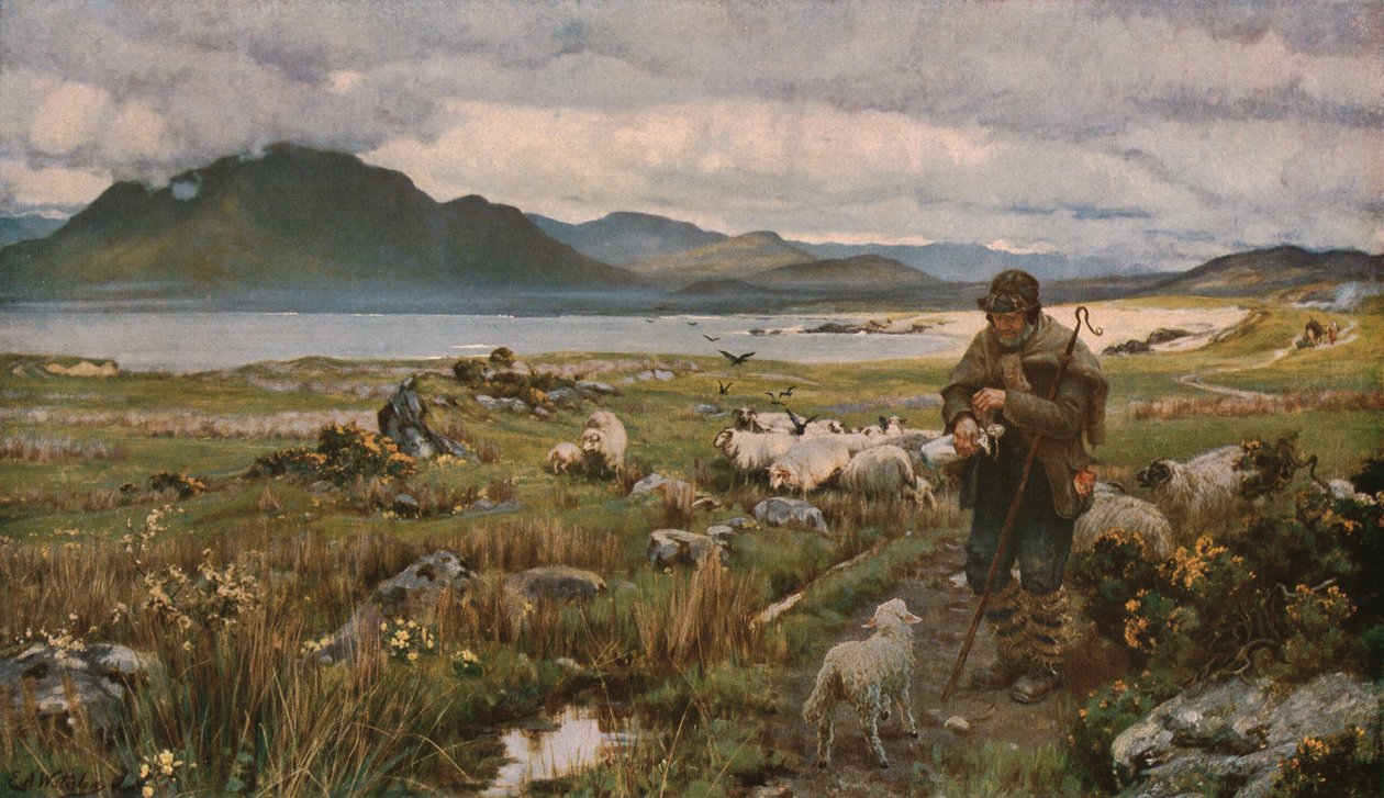 Die Waise, 1888, ca. 1930 von Sir Ernest Albert Waterlow