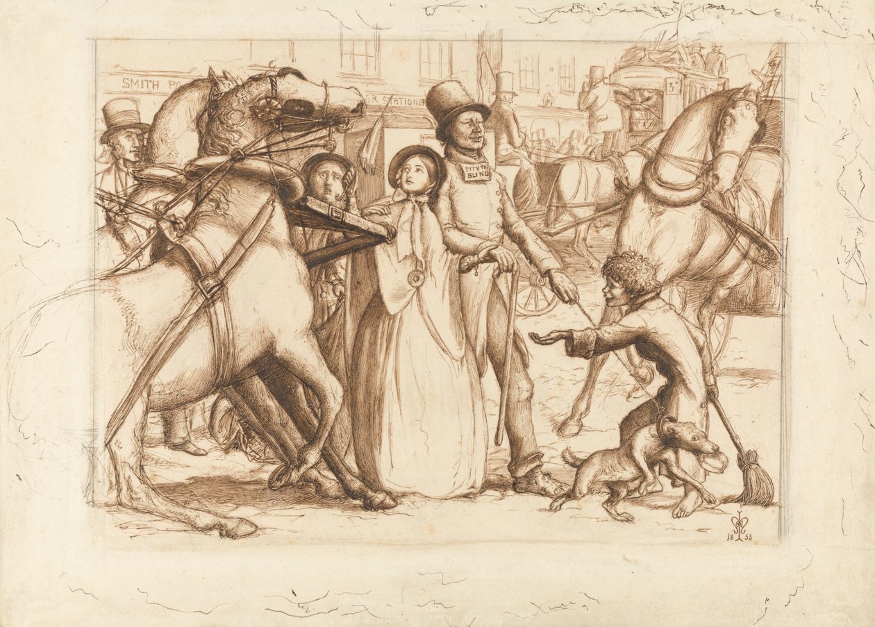 Der blinde Mann von Sir John Everett Millais