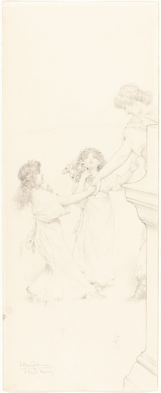 Ein Tanz im Frühling von Sir Lawrence Alma Tadema