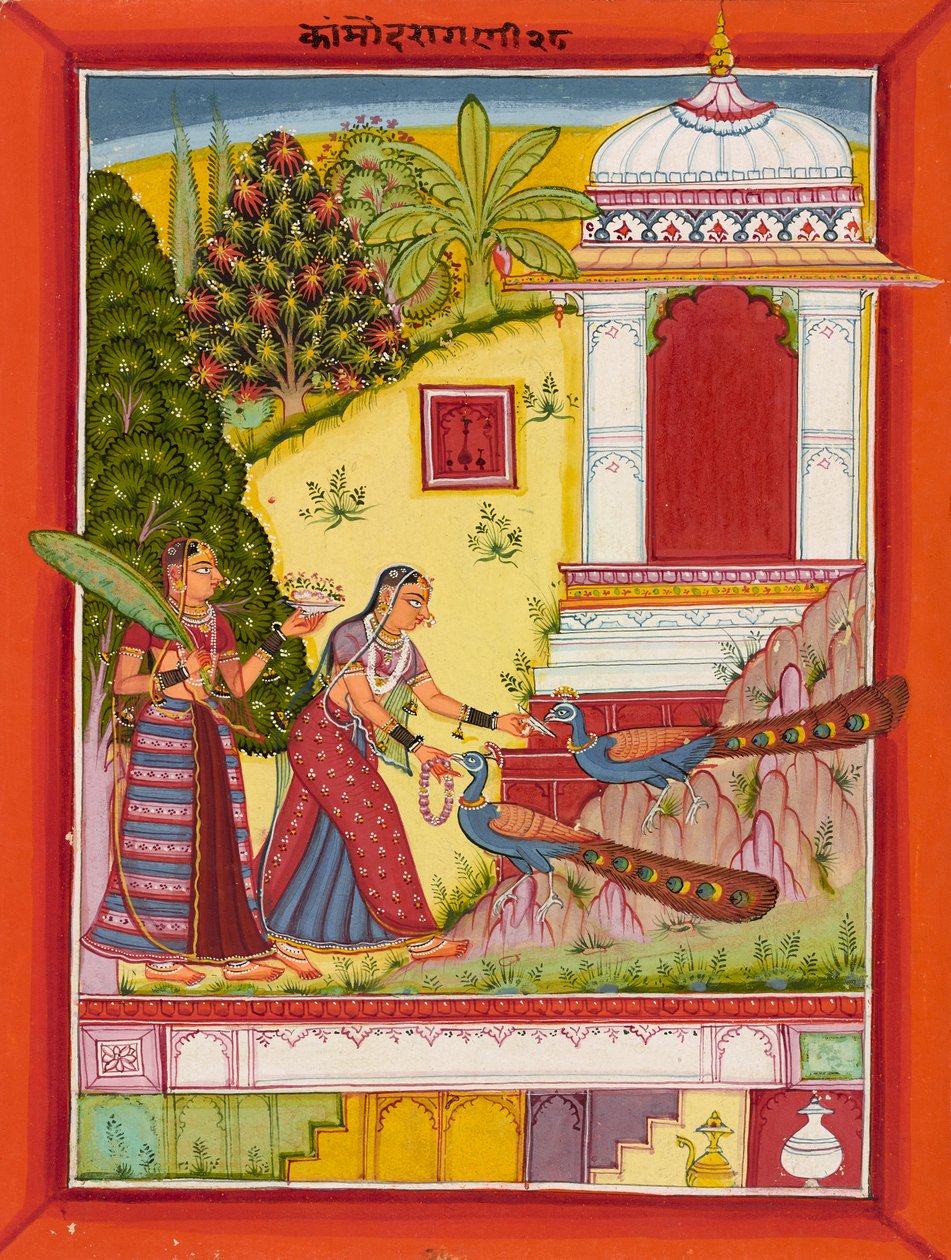 Kamod Ragini, ca. 1670-1690 von Sirohi Master