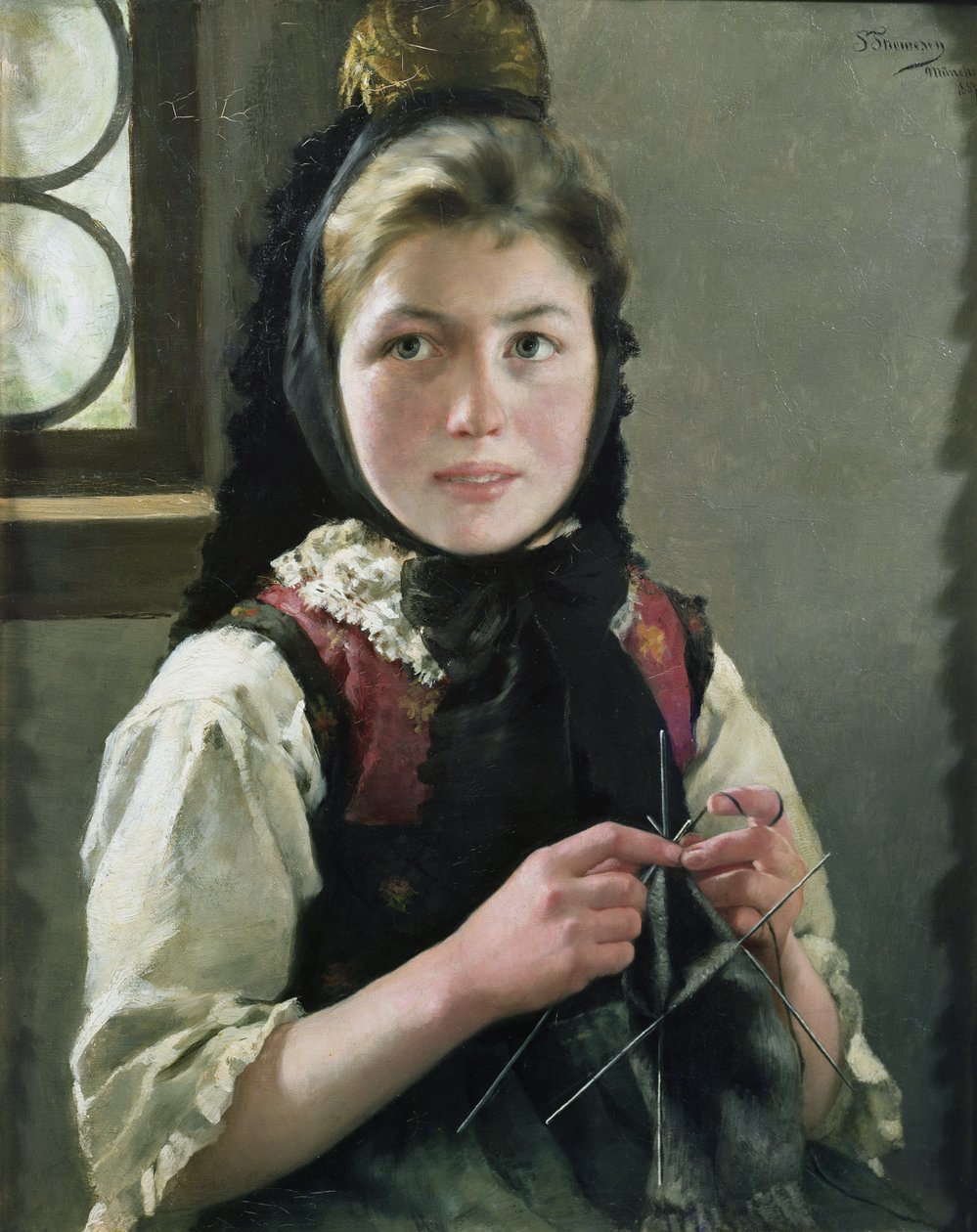Deutsches Bauernmädchen von Sofie Thomesen Werenskiold