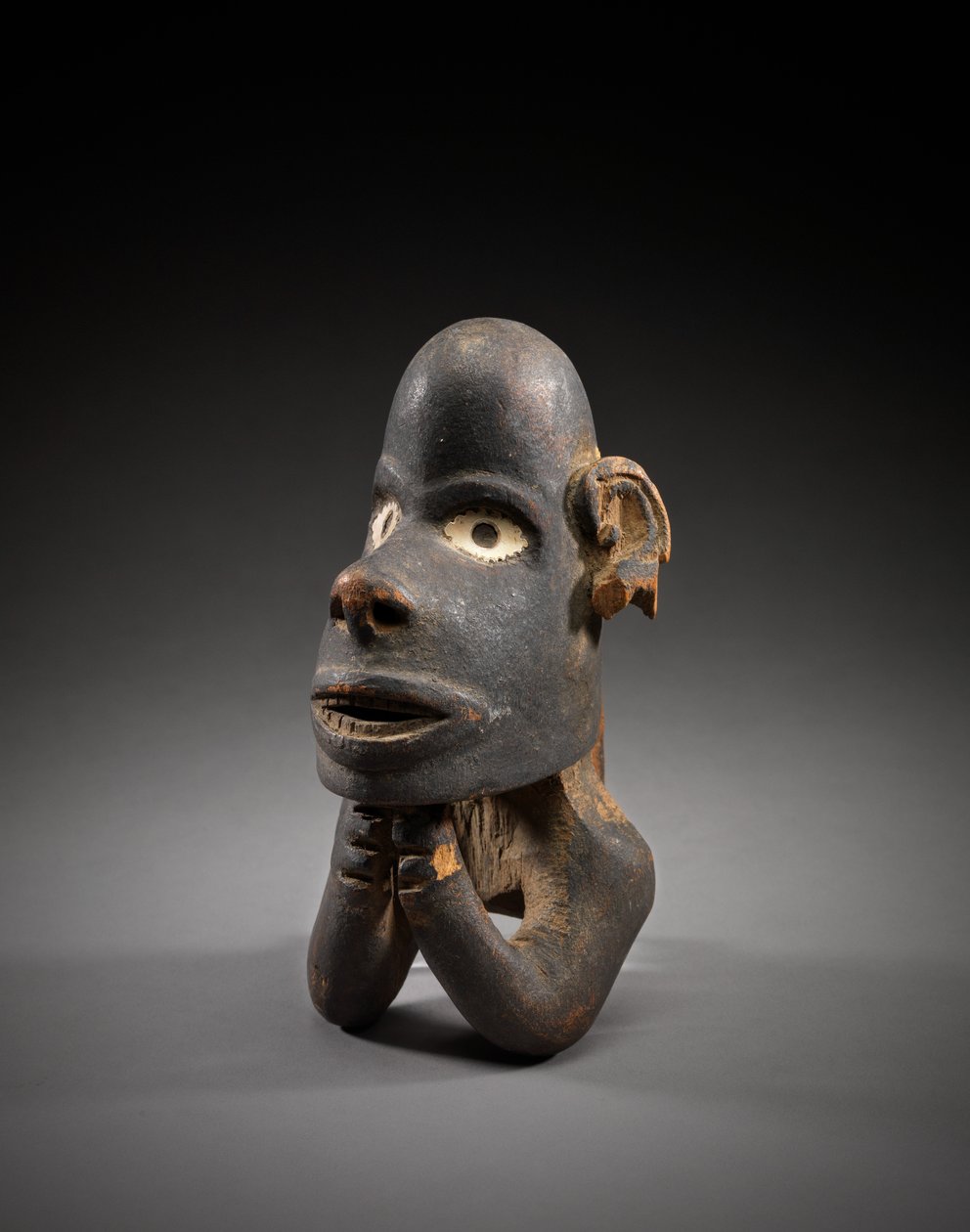 Kanu-Bugfigur, nguzu nguzu, New Georgia, Salomonen, frühes bis mittleres 19. Jahrhundert von Solomon Islander