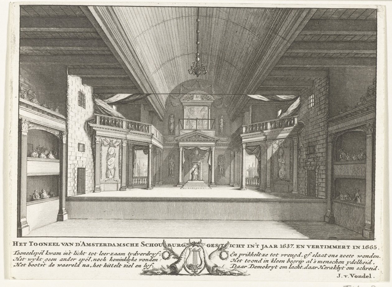 Das Theater von Jacob van Campen, 1658 von Solomon Savery