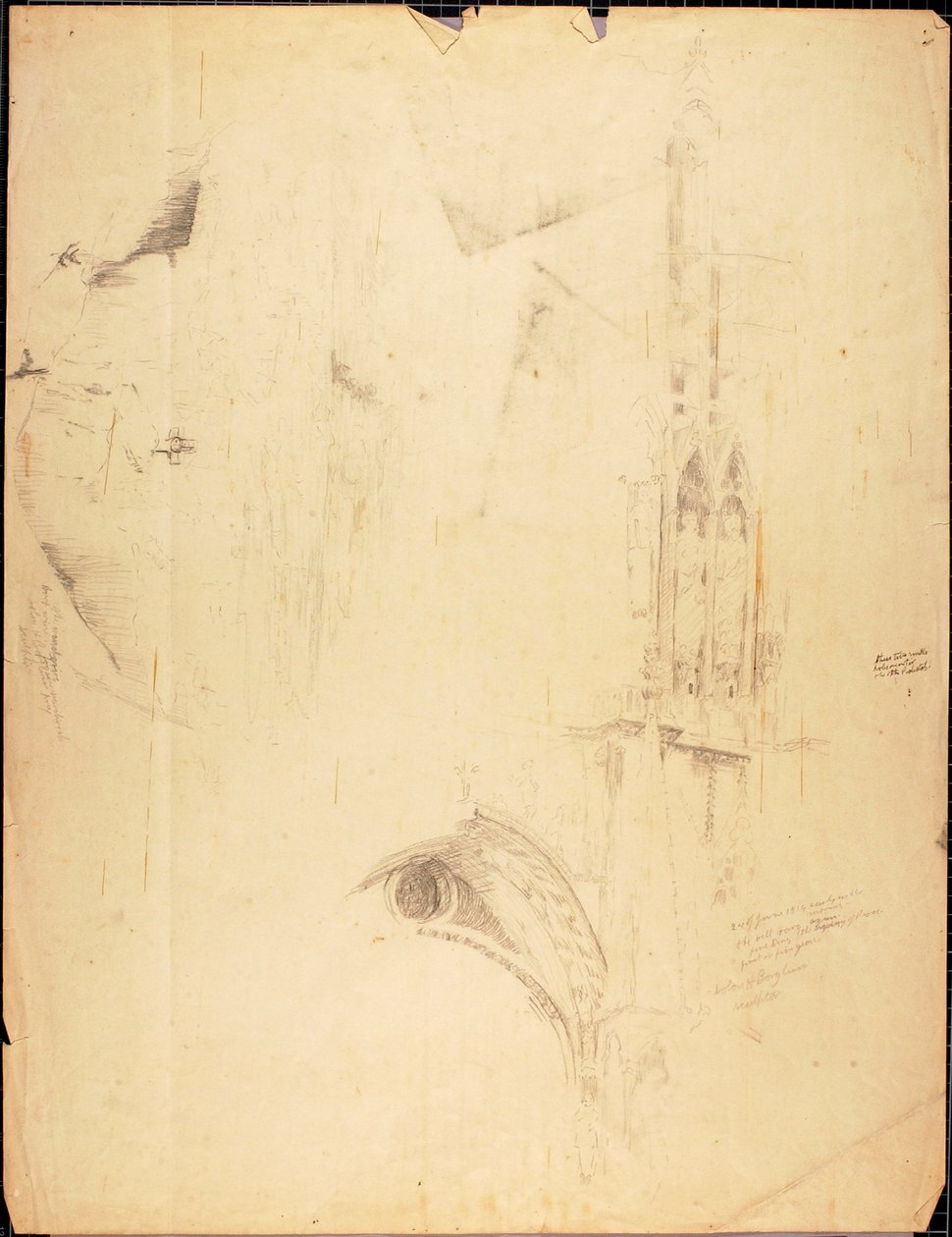 Kathedralenstudie von Solon H. Borglum