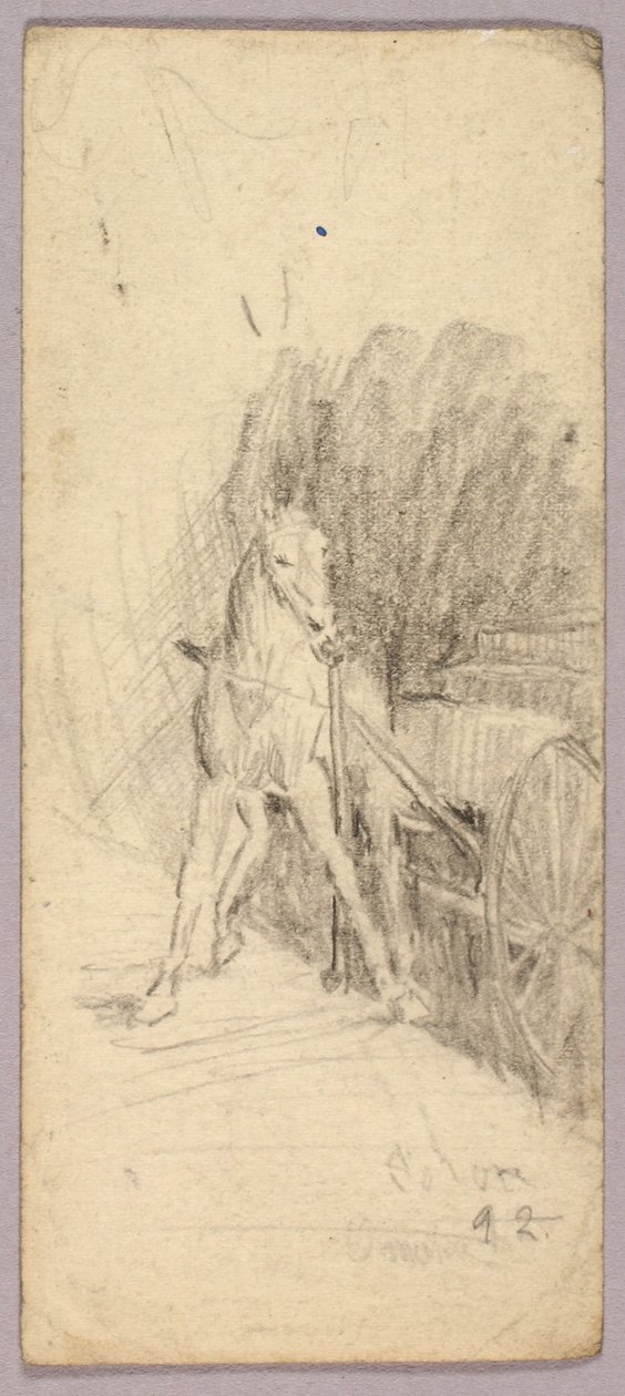 Pferd und Wagen von Solon H. Borglum
