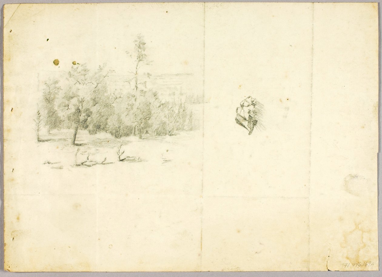 Landschaft, Akt von Solon H. Borglum