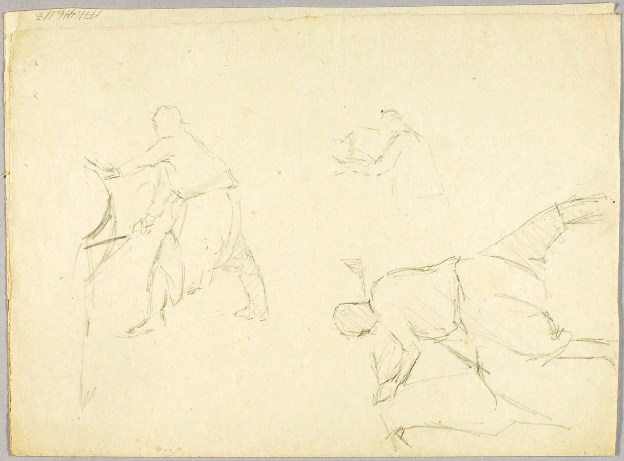 Mann und Pferd von Solon H. Borglum