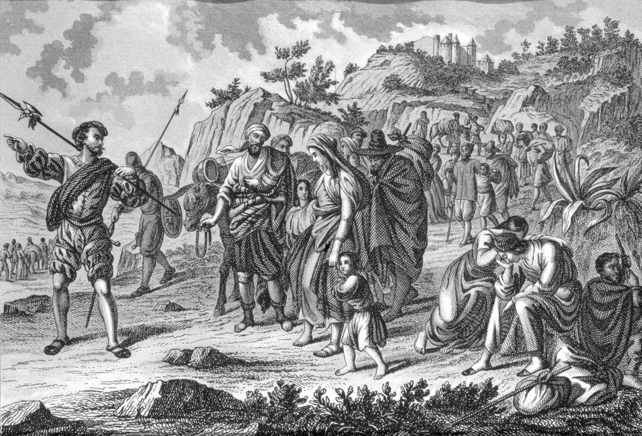 Vertreibung der Mauren aus Spanien, Beginn 1609 von Spanish School