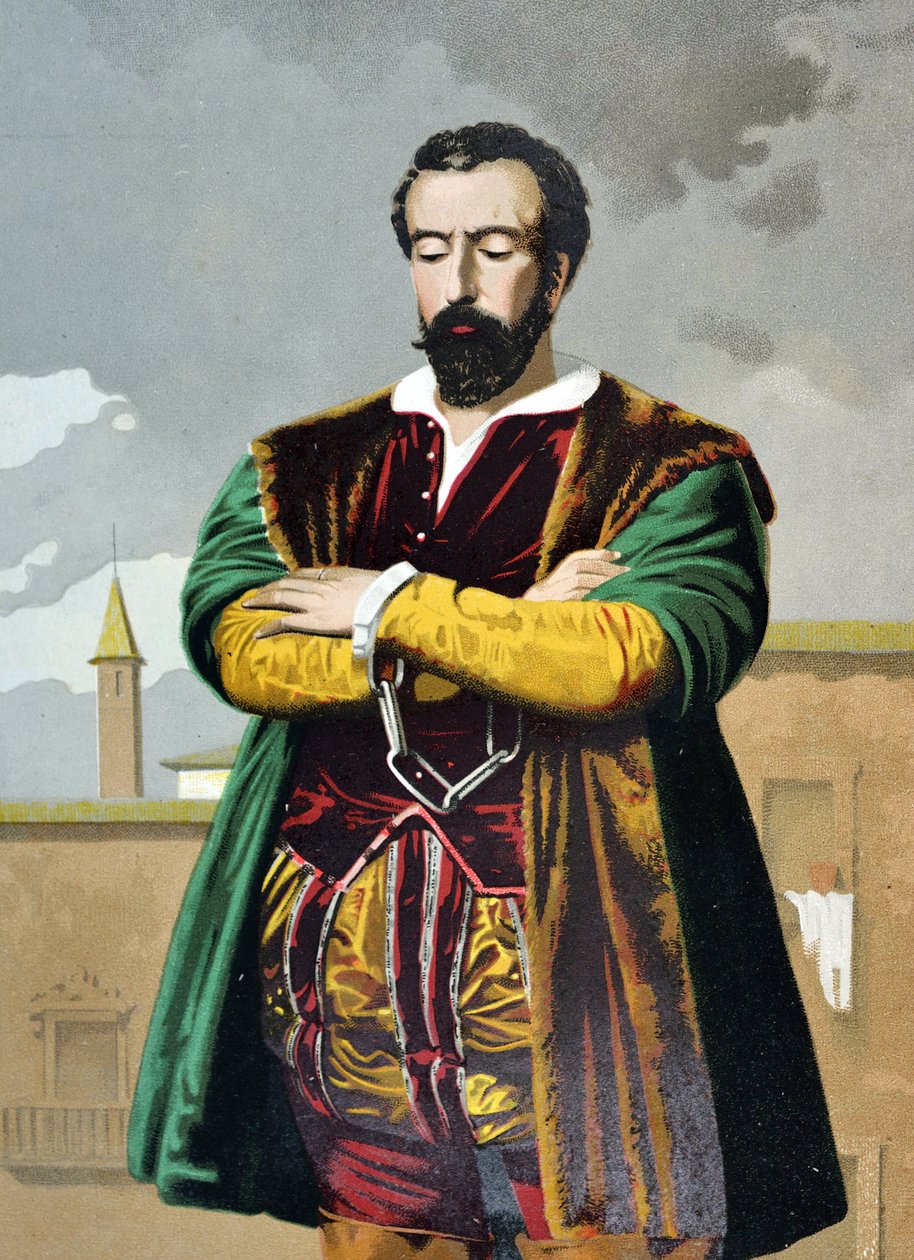 Porträt von Juan de Padilla von Spanish School