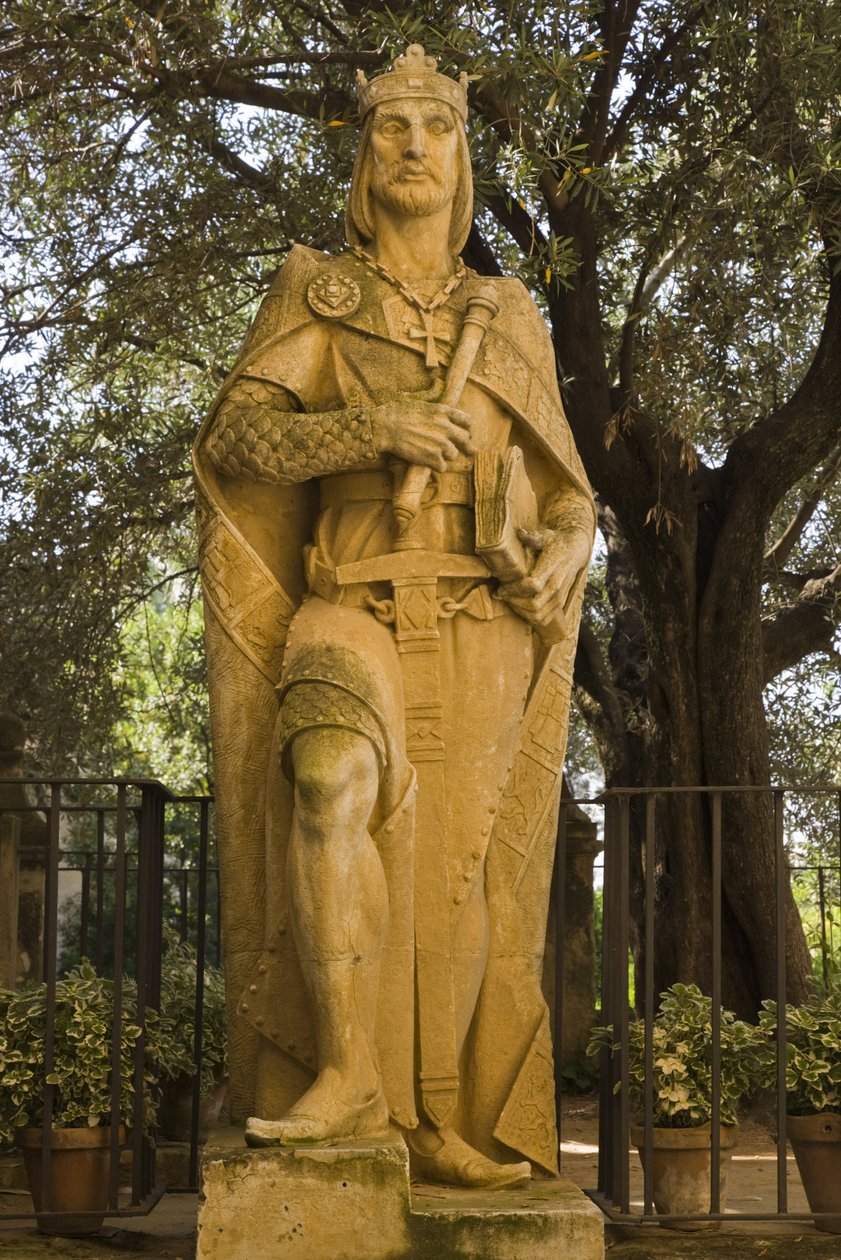 Statue von Alfonso X El Sabio von Spanish School