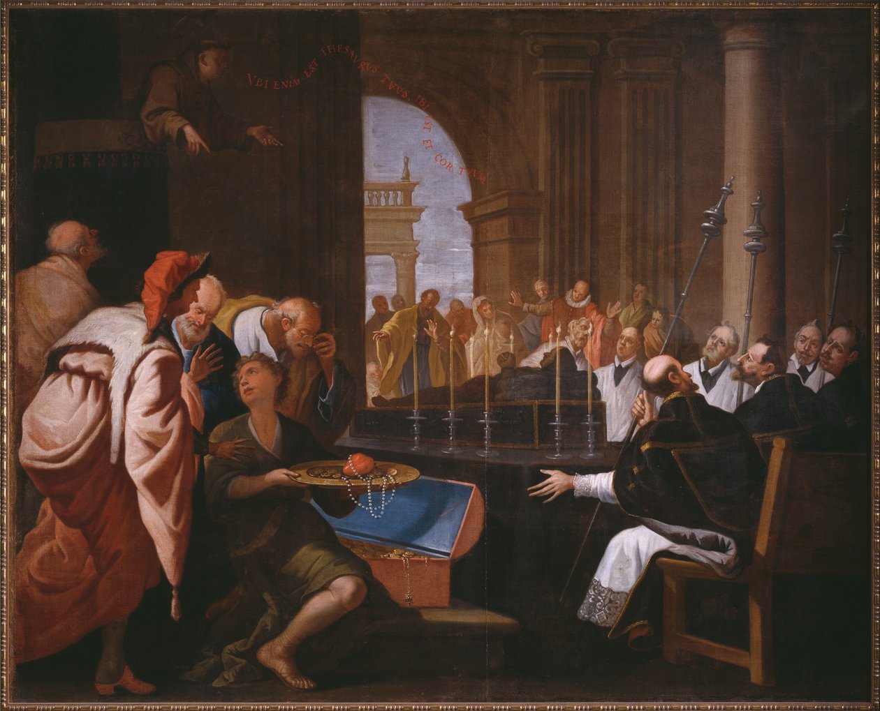 Das Wunder des Heiligen Antonius von Padua von Spanish School
