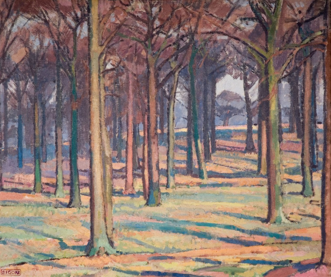 Wald im Richmond Park, 1914 von Spencer Gore