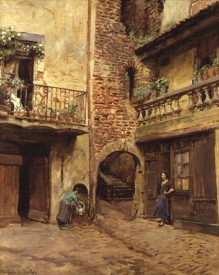 Der Balkon, Cahors von Stanhope Alexander Forbes
