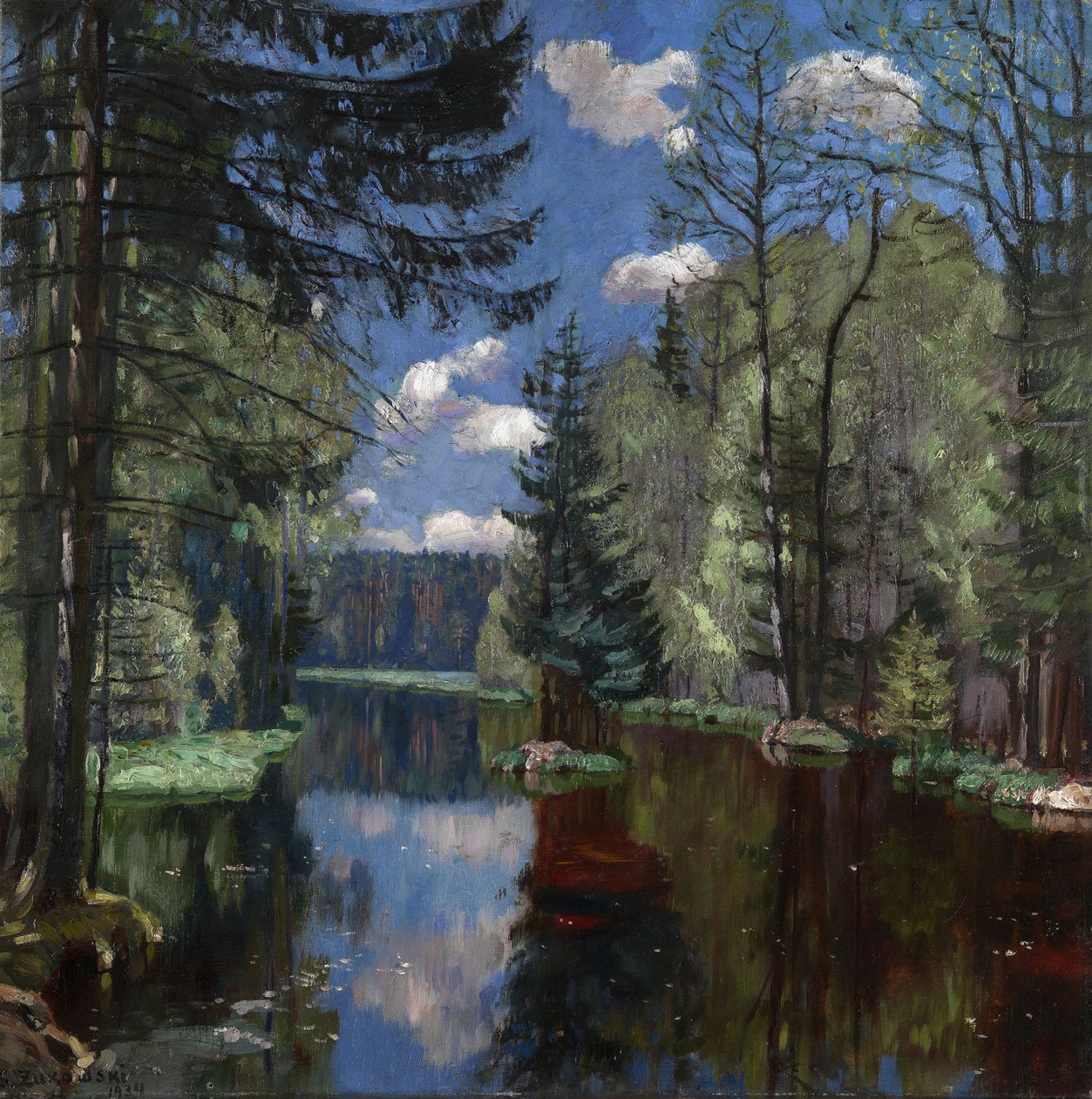 Waldsee, 1934 von Stanislav Julianovic Zukovskij