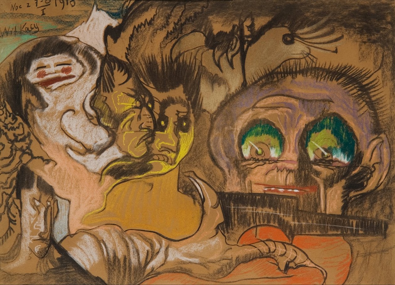 Komposition Grünes Auge von Stanislaw Ignacy Witkiewicz