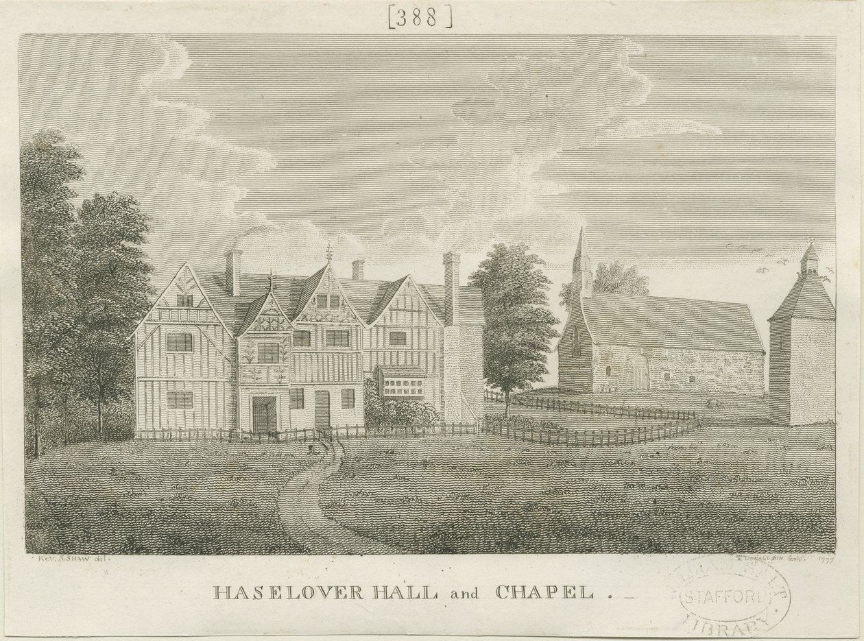 Haselour Kapelle: Gravur von Stebbing Shaw