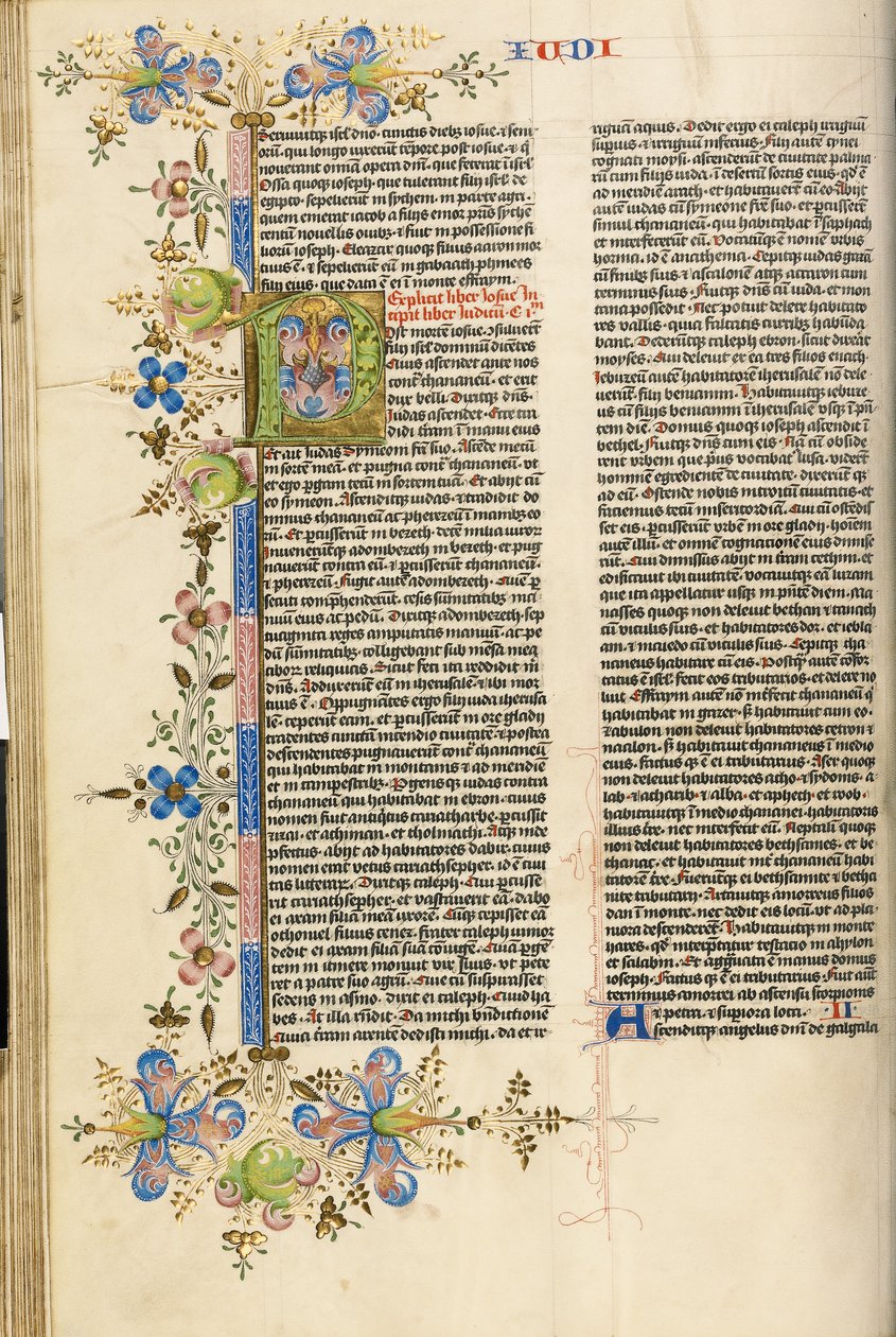 Dekorierte Initiale P von Stefan Lochner