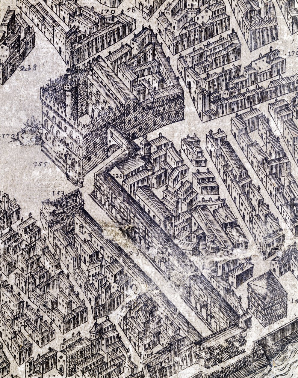 Karte von Florenz von Stefano Buonsignori