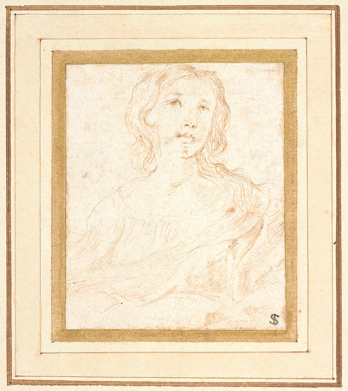 Eine junge Frau, Halbfigur von Stefano della Bella