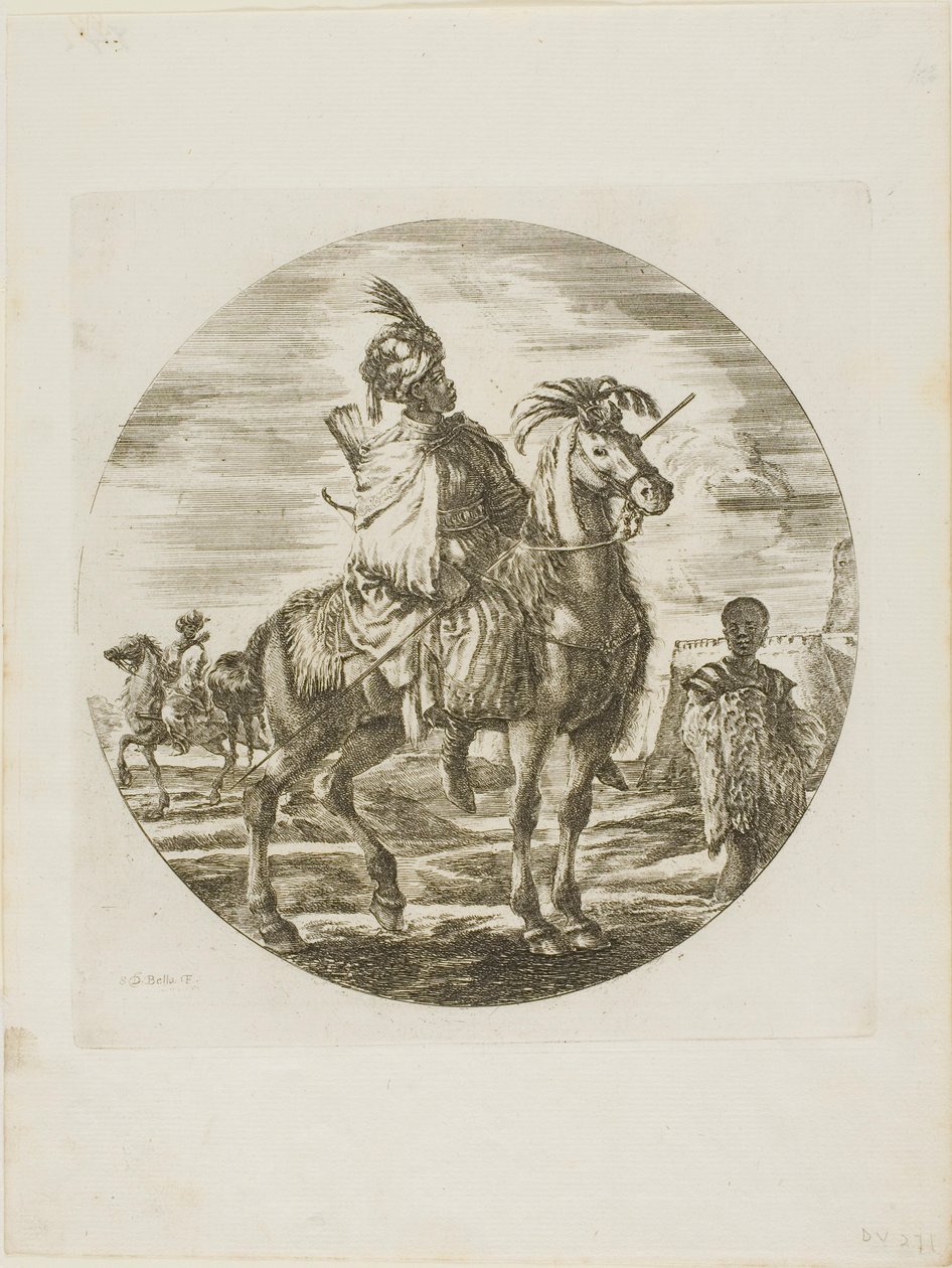 Schwarzer Reiter von Stefano della Bella