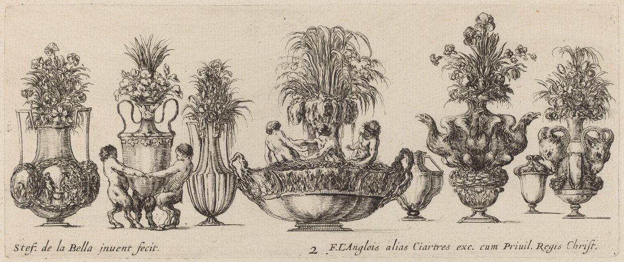 Fantastische Vasen von Stefano della Bella