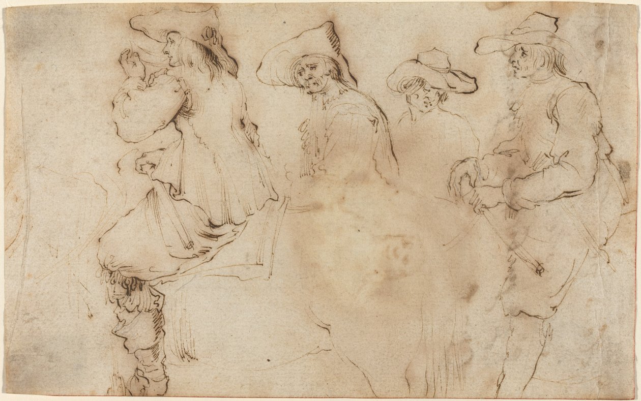 Vier Reiter von Stefano della Bella