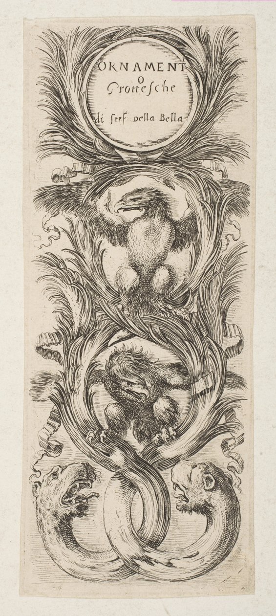 Frontispiz: Ornamenti o Grottesche, ca. 1653 von Stefano della Bella