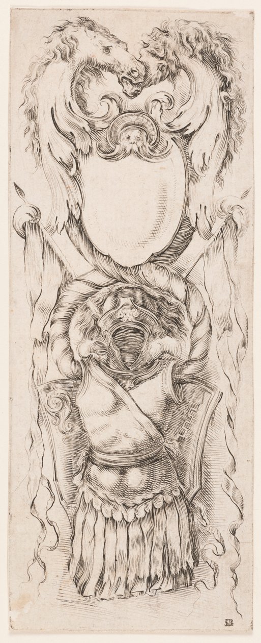 Ornamenti o Grottesche (Groteskes Ornament) von Stefano della Bella