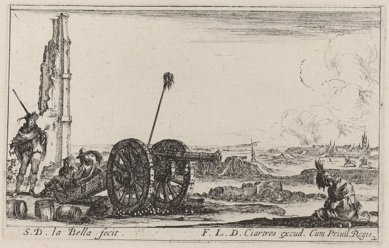 Die Kanone, ca. 1641 von Stefano della Bella