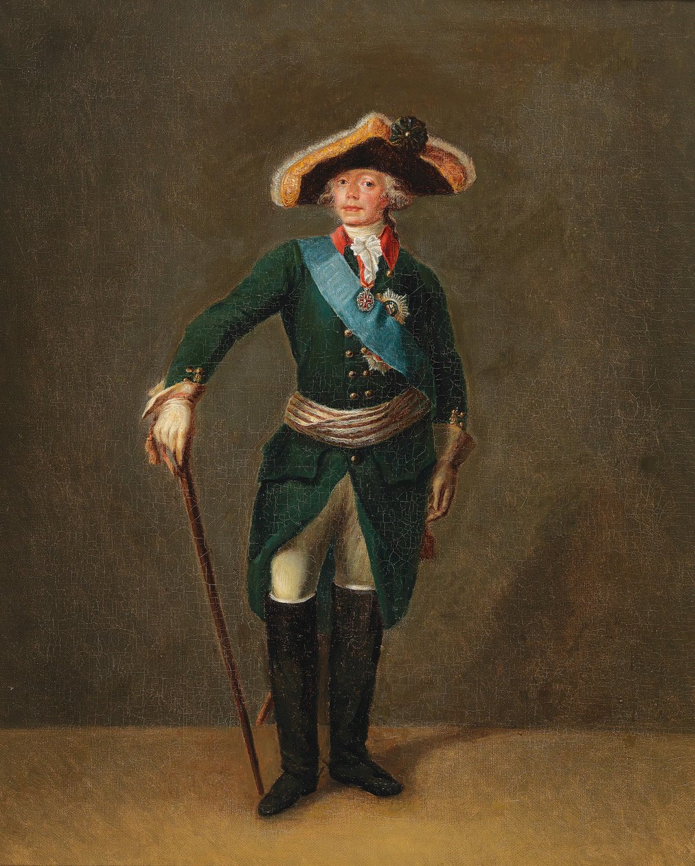 Porträt von Paul I. von Stepan Semenovich Shchukin