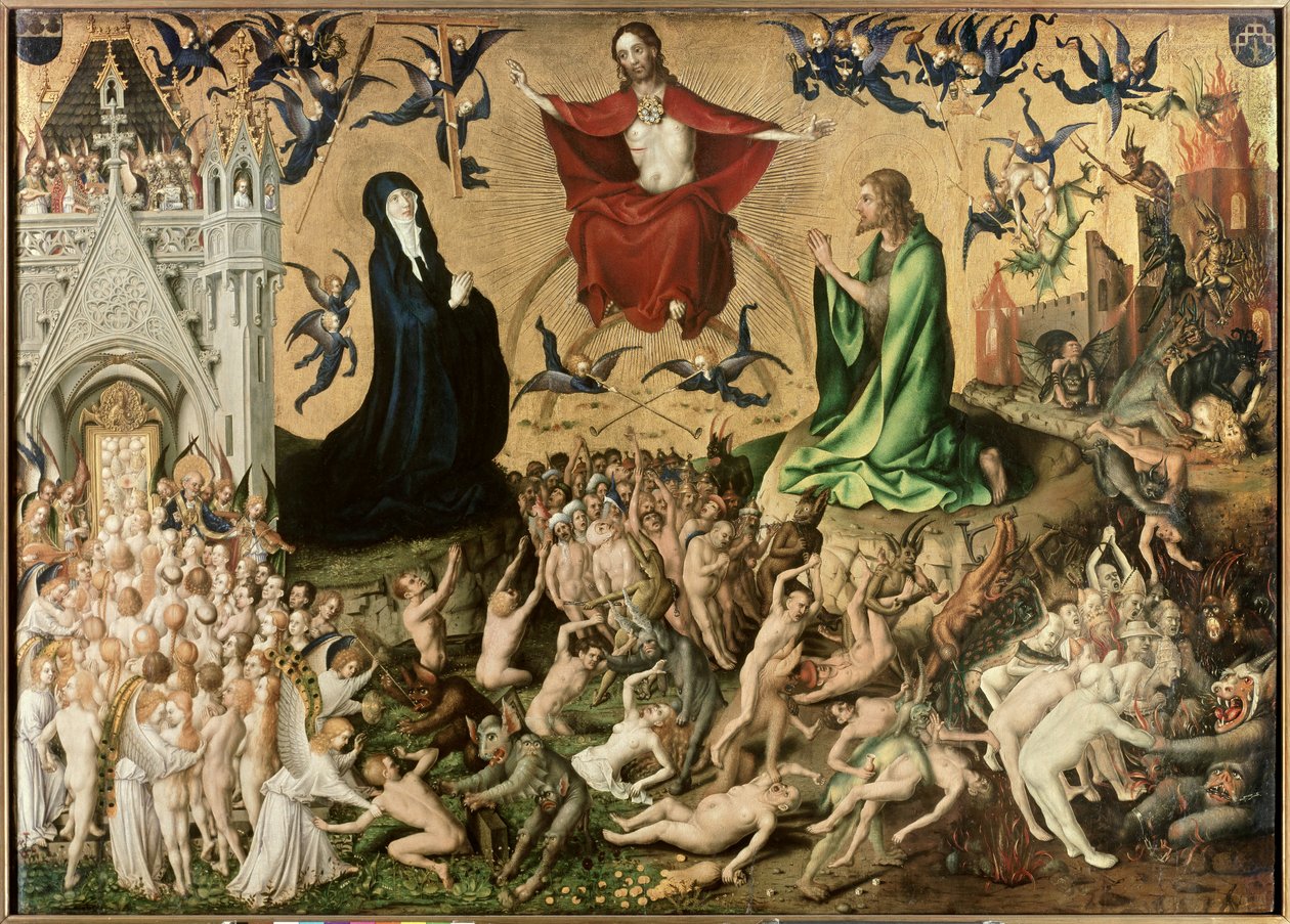 Das Jüngste Gericht, ca. 1435 von Stephan Lochner