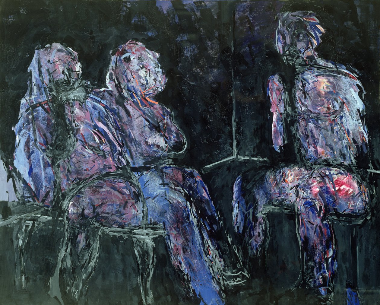 Zwei Frauen und ein Mann, 1986 von Stephen Finer