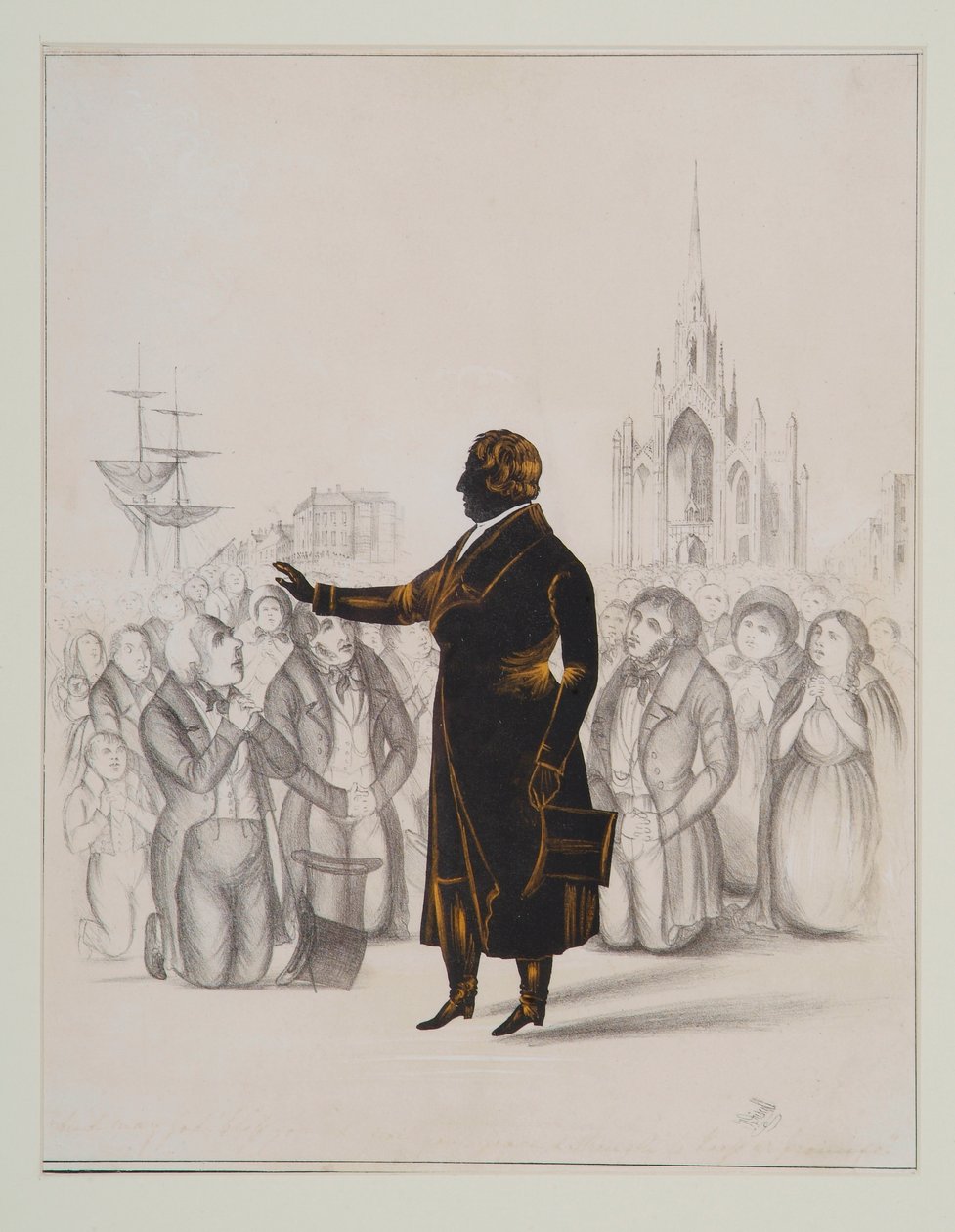 Silhouette von Pater Mathew von Stephen ODriscoll
