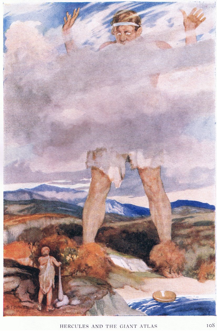 Herkules und der Riese Atlas von Stephen Reid