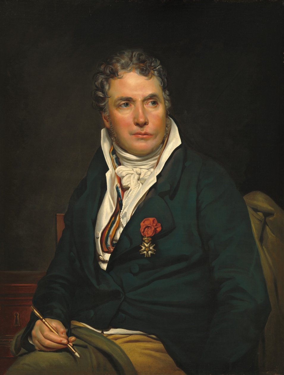 Jacques-Louis David, ca. 1813-1815 von Studio of Georges Rouget