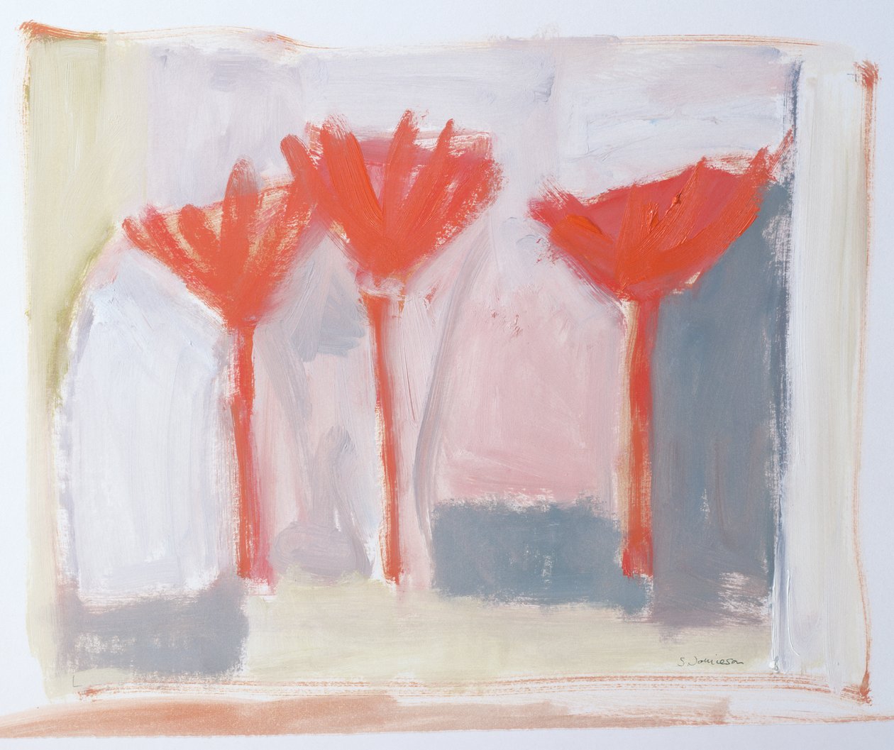 Rote Bäume, 2002 von Sue Jamieson