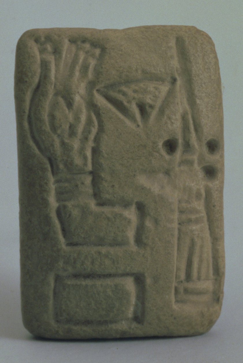 Dokument bestehend aus Ideogrammen, aus Uruk, Irak, spätes 4. bis frühes 3. Jahrtausend v. Chr. von Sumerian