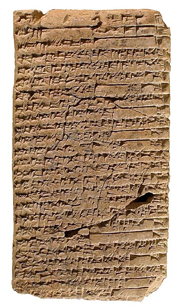 Die Shuruppak-Keilschrifttafel, ca. 1900-1700 v. Chr. von Sumerian