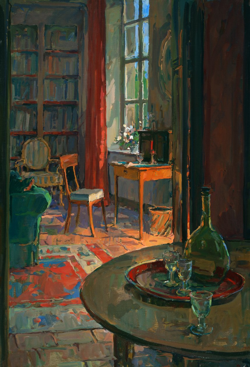 Innenraum in La Forge, Bretagne von Susan Ryder