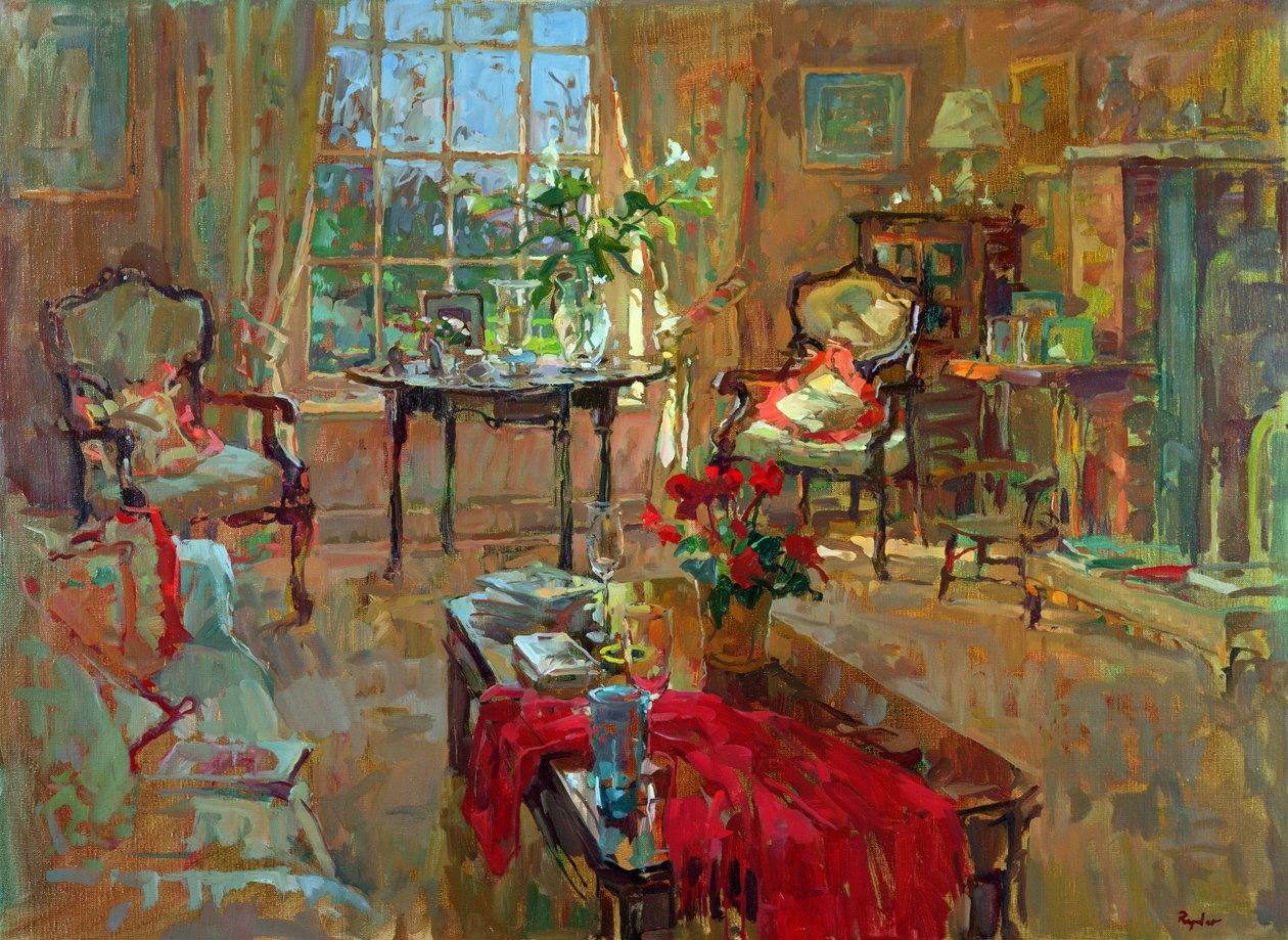 Sonnenlicht mit Lilien von Susan Ryder