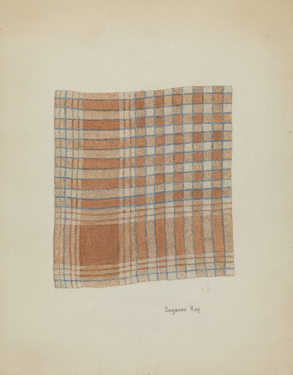 Gewebte Serviette, ca. 1937 von Suzanne Roy