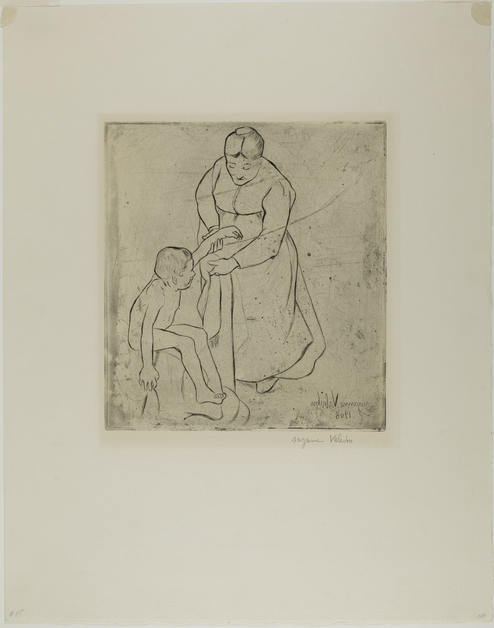 Großmutter und Kind von Suzanne Valadon
