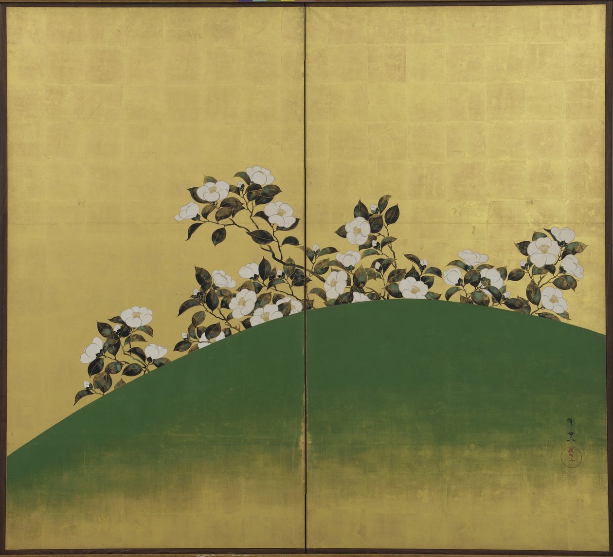 Kamelien, Edo-Periode von Suzuki Kiitsu
