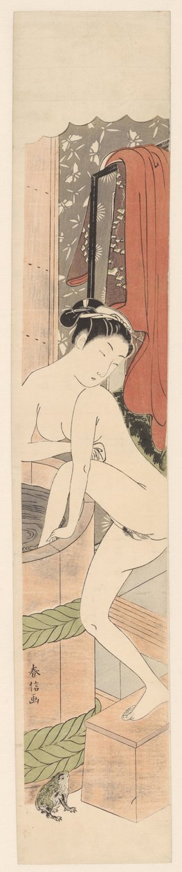 Badende Frau von Suzuki Harunobu