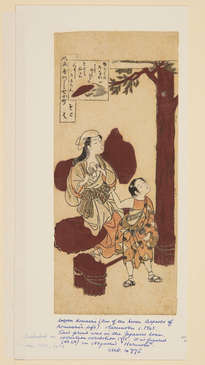 Sotoba von Suzuki Harunobu