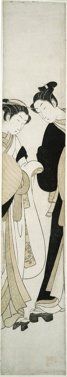 Zwei Komuso von Suzuki Harunobu