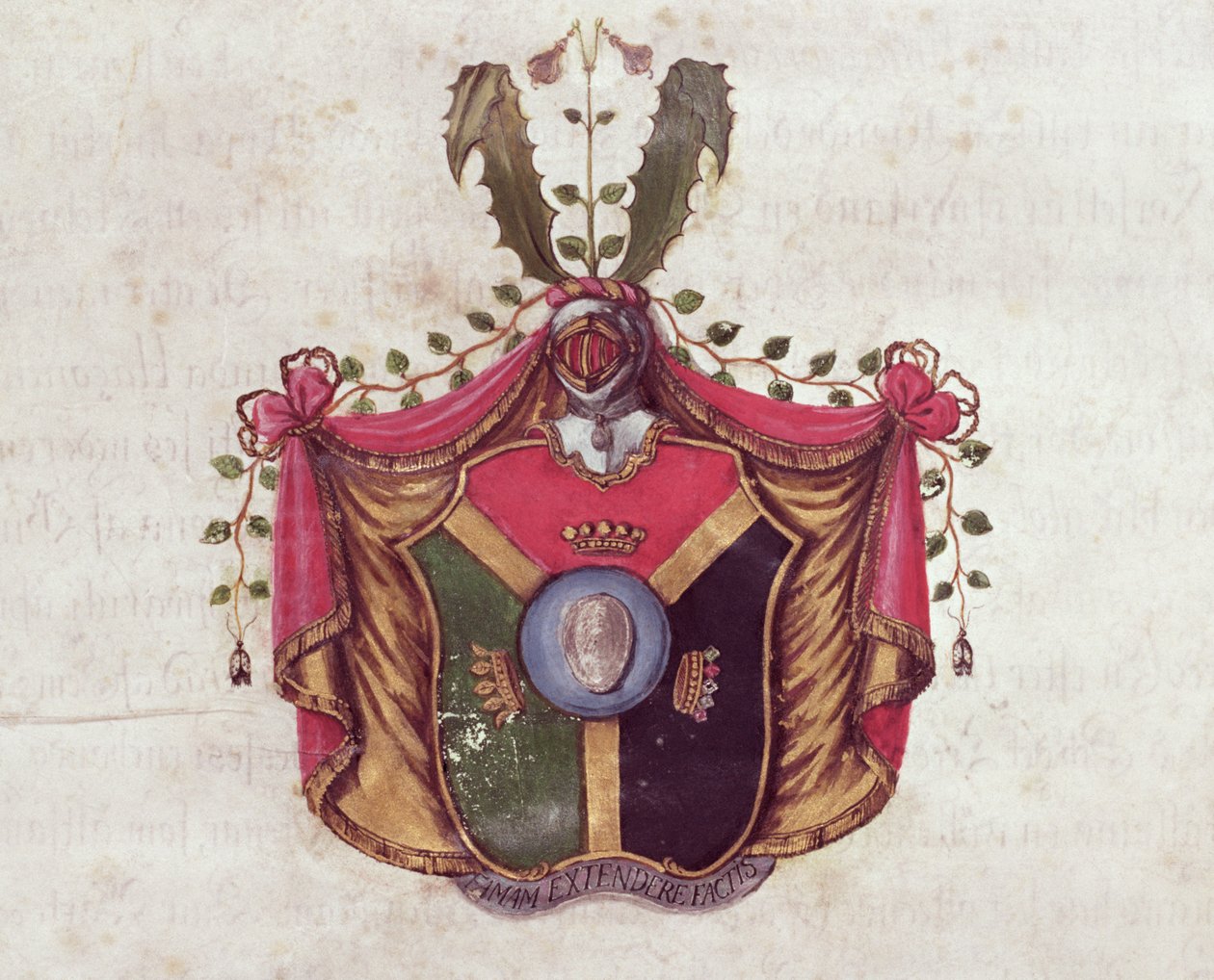Wappen der Familie Linnaeus von Swedish School