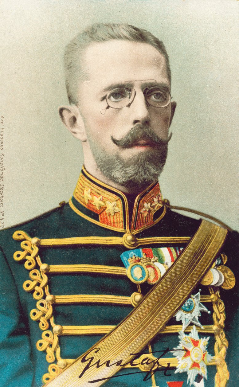 Gustaf V, König von Schweden von Swedish Photographer